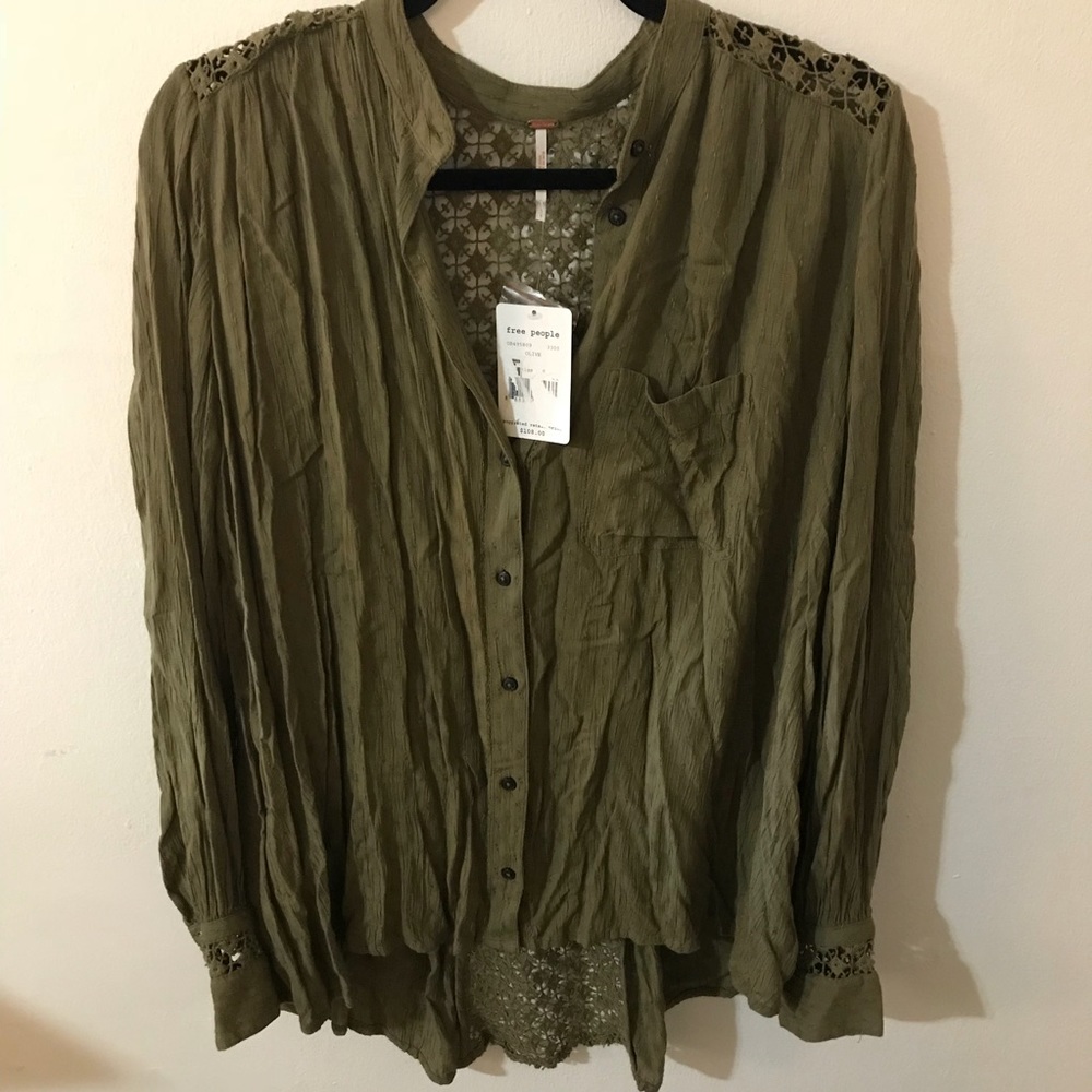 Free People button-up long sleeve shirt